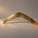 Brushed brass boomerang with an amber tip for remarketing explained