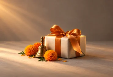 Festive golden gift box for Dussehra to Diwali marketing