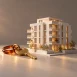 Modern apartment model with a golden key for real estate Google Ads