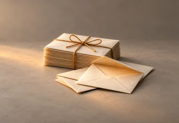 Warm ivory envelope collection for WhatsApp marketing for business
